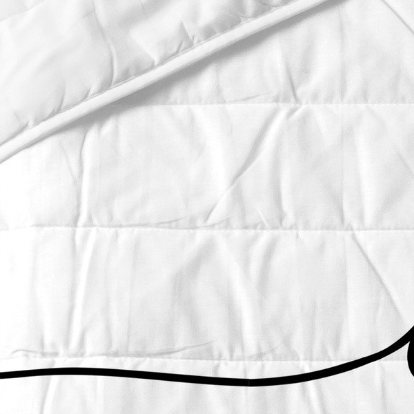 Biała bawełniana narzuta pikowana 240x260 cm My love – Blanc-image-2