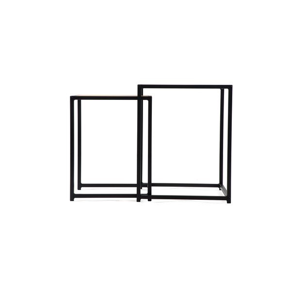 Stoliki w dekorze dębu zestaw 2 szt. 38x38 cm Noah – Bonami Essentials-image-4