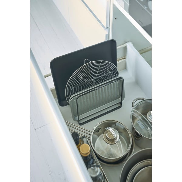 Czarny metalowy organizer Yamazaki Tower-image-1