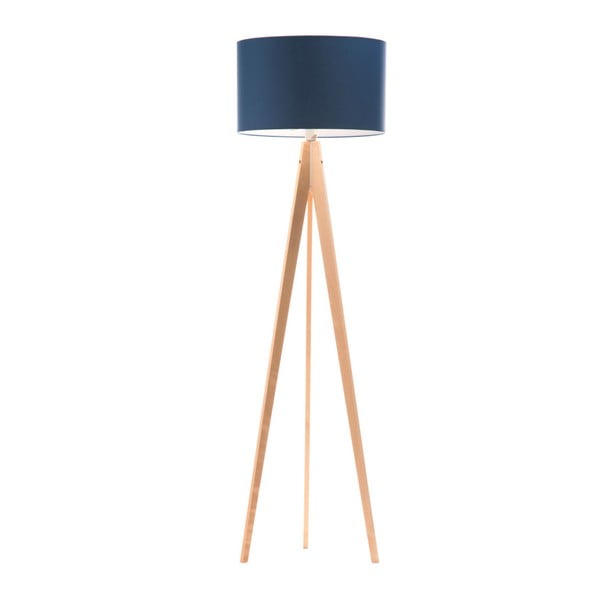Niebieska lampa stojąca 4room Artist, brzoza, 150 cm