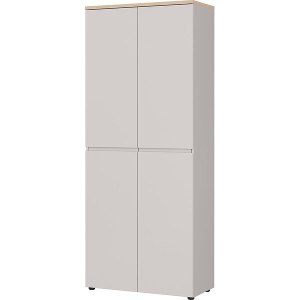 Kremowa komoda z matowym wykończeniem 80x197x40 cm Lissabon – Germania