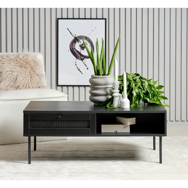 Czarny stolik 60x110 cm Pensacola – Unique Furniture-image-1