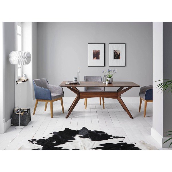 Stół w dekorze drewna orzechowego sømcasa Helga, 180x95 cm-image-3