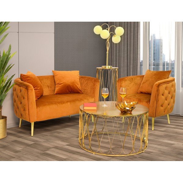 Pomarańczowa sofa Mauro Ferretti Bucarest-image-4