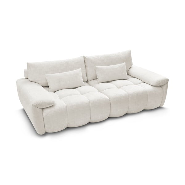Biała sofa z tkaniny szenilowej 264 cm Ivane – Bobochic Paris-image-4