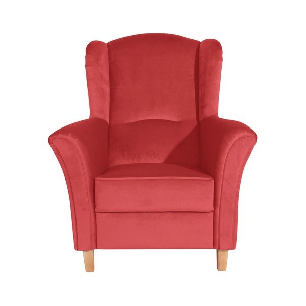 Czerwony fotel Max Winzer Agnetha Suede-image-1