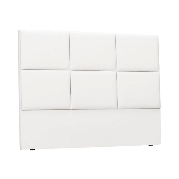 Biały tapicerowany zagłówek łóżka THE CLASSIC LIVING Aude, 200x120 cm
