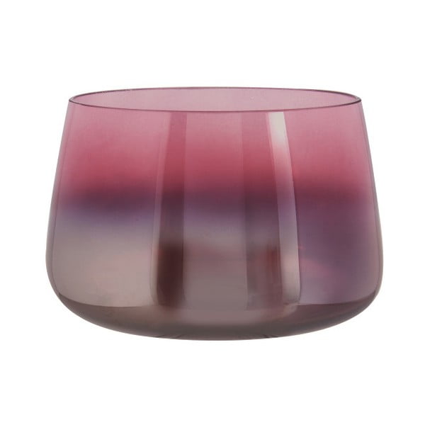 Różowy wazon szklany PT LIVING Oiled, wys. 10 cm