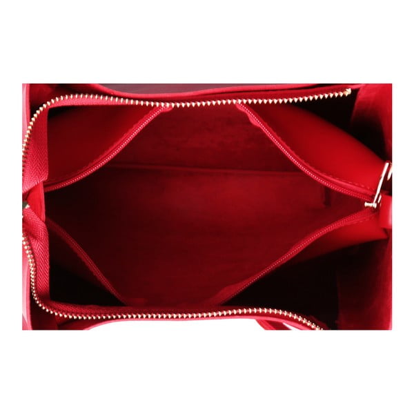 Czerwona torebka ze skóry ekologicznej Beverly Hills Polo Club Amy-image-2