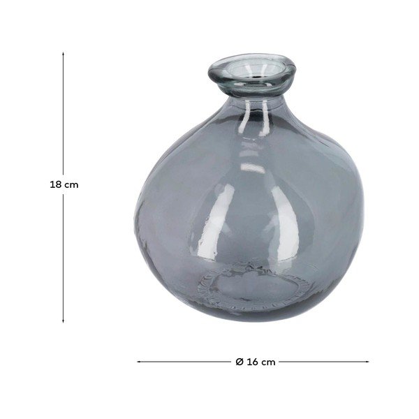 Szary wazon (wysokość 18 cm) Brenna – Kave Home-image-3