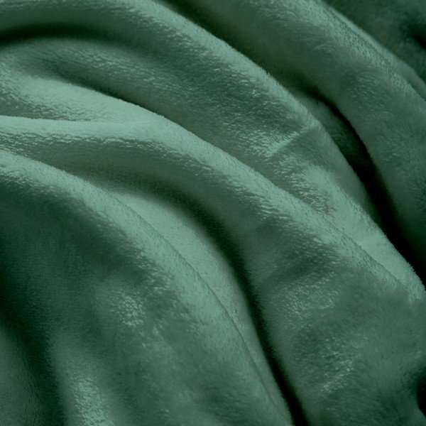 Zielony koc z mikfroflaneli 220x240 cm Flanou – douceur d'intérieur-image-2