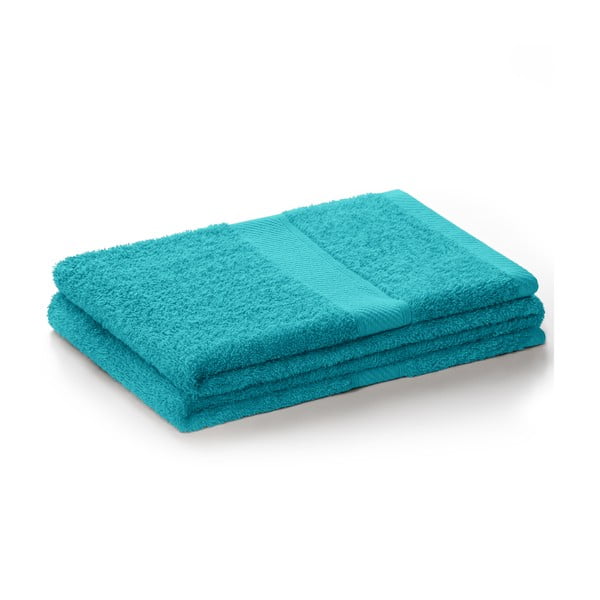 Turkusowy ręcznik kąpielowy AmeliaHome Bamby Turquoise, 70x140 cm