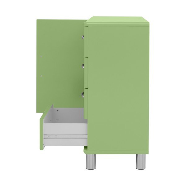 Zielona niska komoda 98x92 cm Malibu – Tenzo-image-3