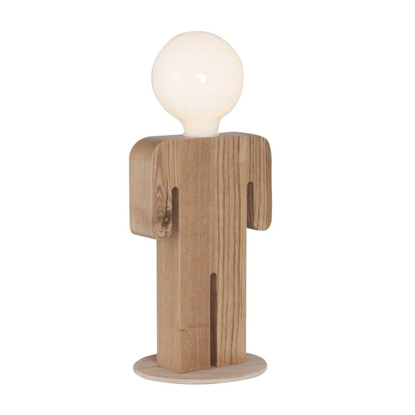Drewniana lampa stołowa Homemania Decor Lui&Lei-image-1