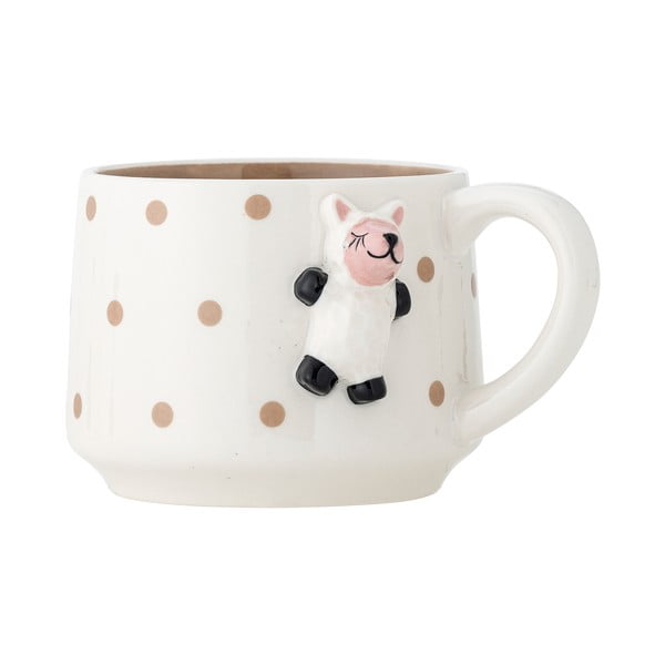 Biały ceramiczny kubek dla dzieci na kakao 370 ml Dolly – Bloomingville Mini-image-2