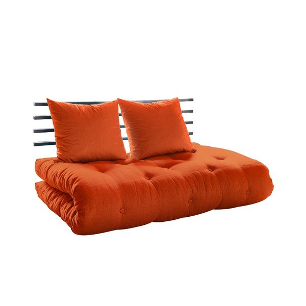 Sofa rozkładana Karup Shin Sano Black/Orange-image-2
