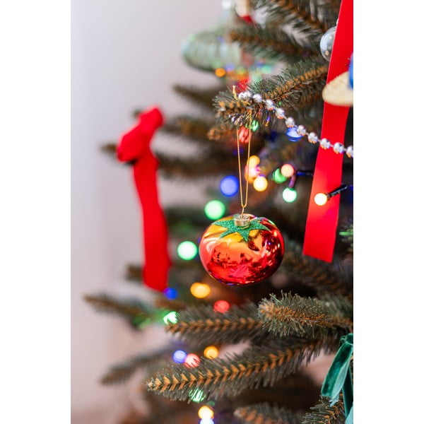 Szklana bombka choinkowa Tomato – Sass & Belle-image-1