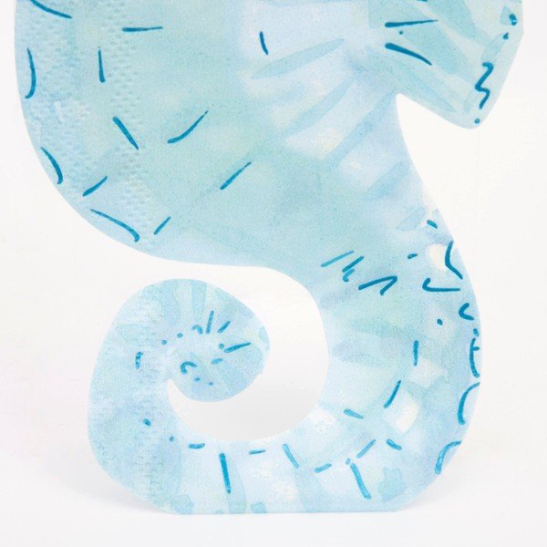 Papierowe serwetki zestaw 16 szt. Seahorse – Meri Meri-image-4