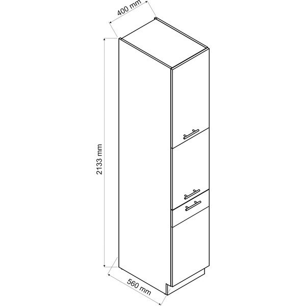 Wysoka szafka kuchenna typu spiżarka (szer.  40 cm) Kian – STOLKAR-image-1