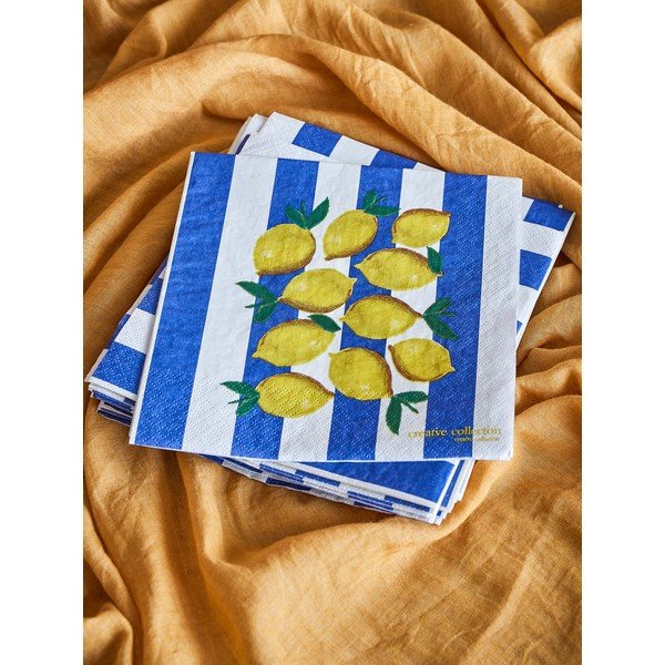 Papierowe serwetki zestaw 20 szt. 33x33 cm Limone – Bloomingville-image-2