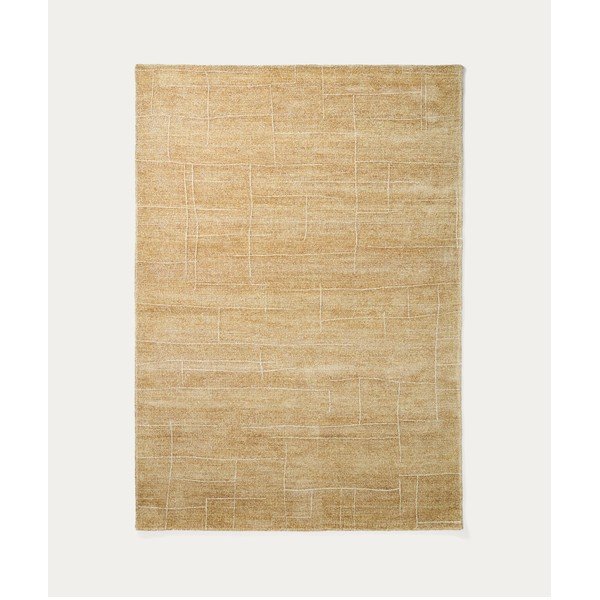 Musztardowy dywan tkany ręcznie 160x230 cm Eloda – Kave Home