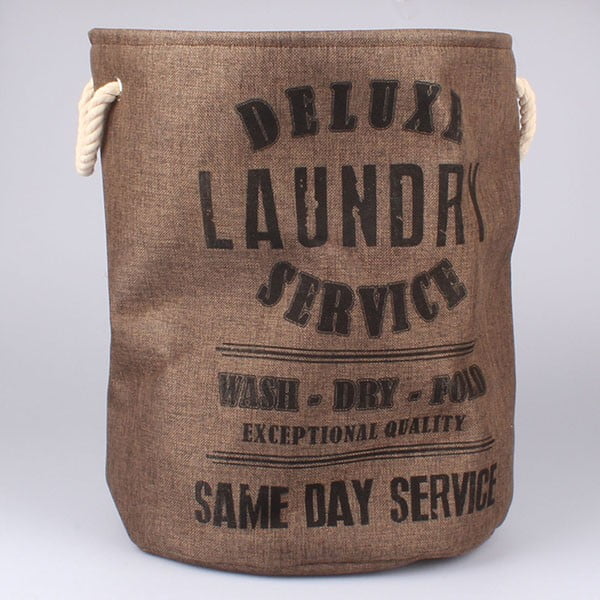 Kosz na pranie Laundry Service, brązowy
