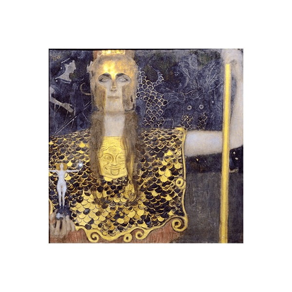 Reprodukcja obrazu Gustava Klimta - Pallas Athene, 70x70 cm