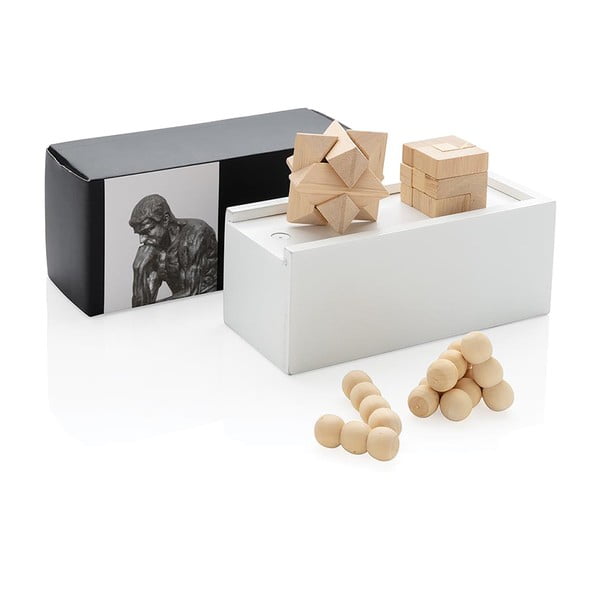 Zestaw 3 drewnianych łamigłówek-image-3