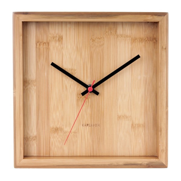 Bambusowy zegar Karlsson Franky, szer. 25 cm