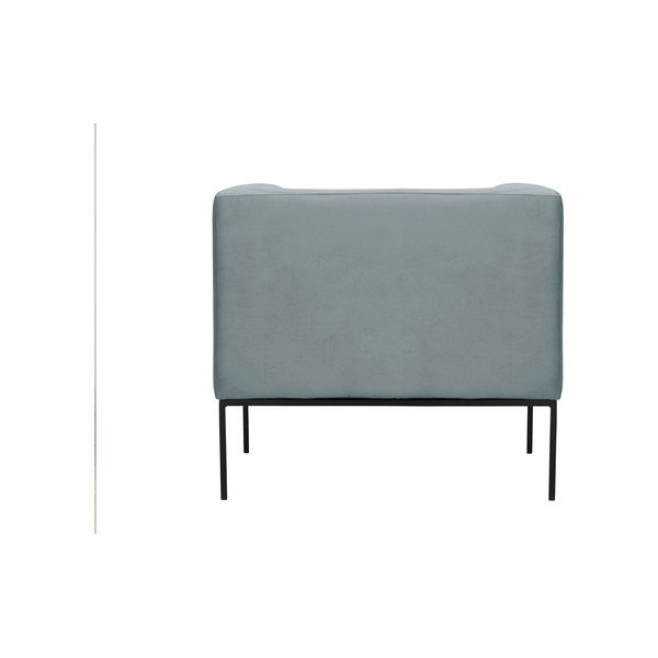 Jasnoszary fotel z czarną metalową kosntrukcją Windsor & Co Sofas Neptune-image-4