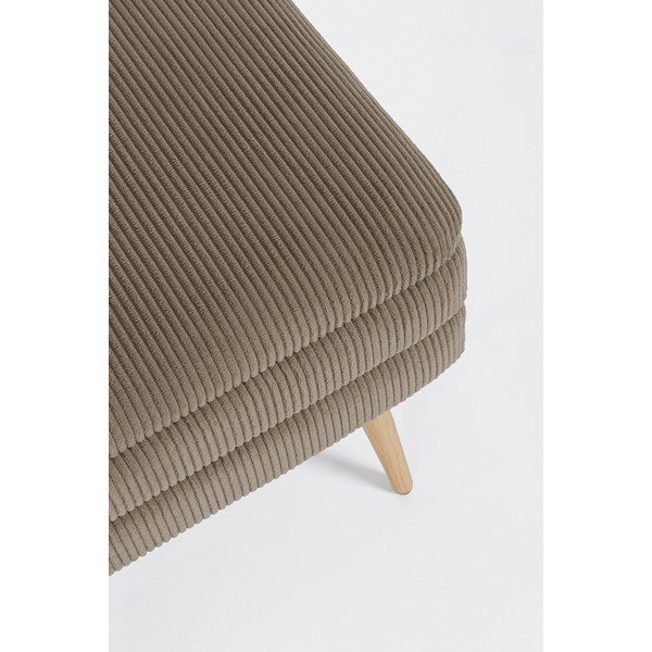 Szarobrązowa tapicerowana ławka Olga – Bizzotto-image-4