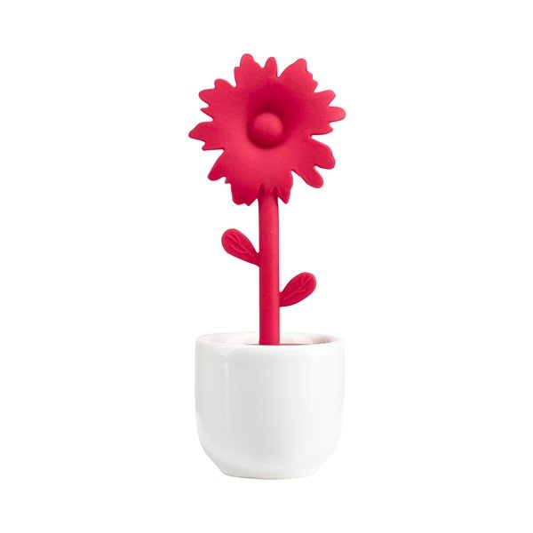 Sitko do parzenia herbaty ze stojakiem Red Flower