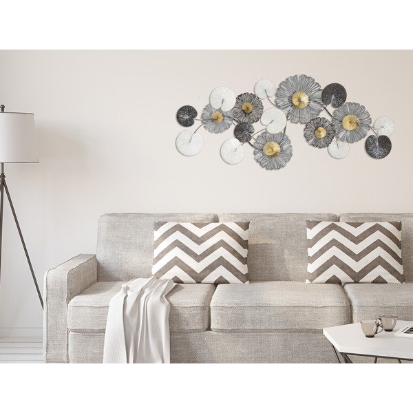 Metalowa dekoracja ścienna Mauro Ferretti Troby, 143x64cm-image-1