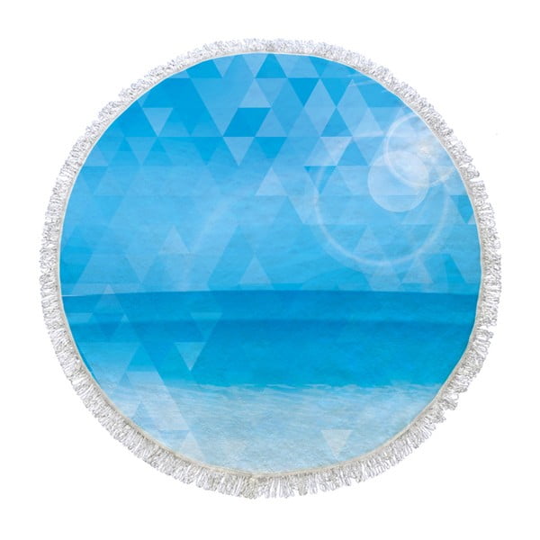 Okrągły ręcznik Sparkling Sea, ⌀ 150 cm