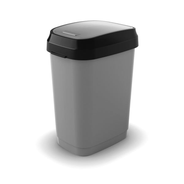 Szary kosz na śmieci 25 l Dual Swing Bin M – KIS