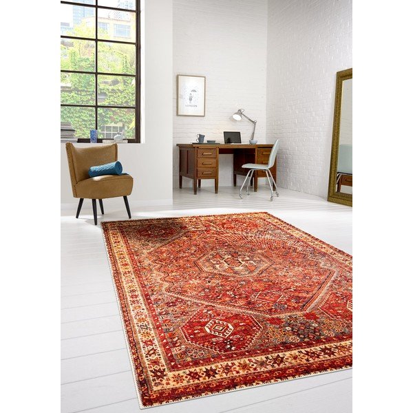 Czerwony dywan Floorita Mashad, 80 x 150 cm-image-1
