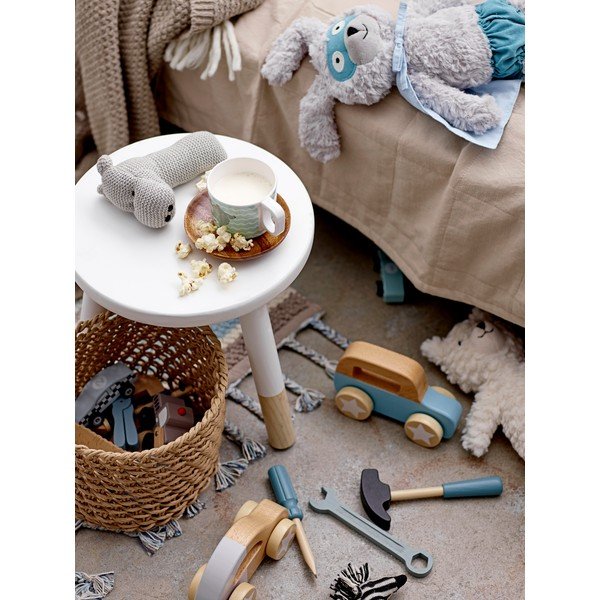 Niebiesko-szary dziecięcy bawełniany dywan Bloomingville Mini Cool, 60x90 cm-image-4