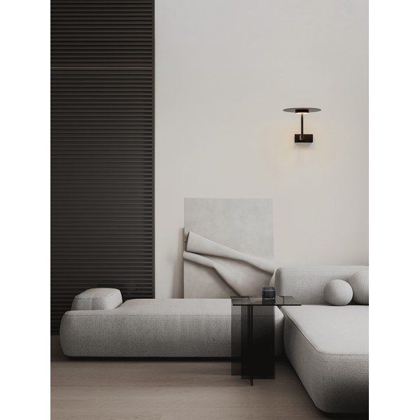 Aluminiowy kinkiet LED w kolorze matowej czerni Tovi – Nova Luce-image-2
