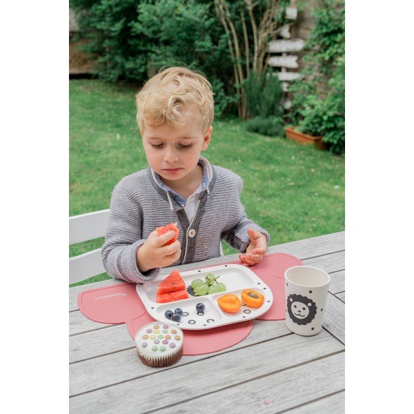 Ciemnoróżowa silikonowa mata stołowa Kindsgut Cloud, 49x27 cm-image-4