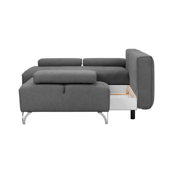 Jasnoszary rozkładany narożnik prawostronny Windsor & Co Sofas Virgo-image-4