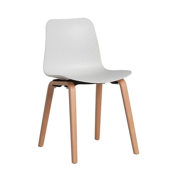 Zestaw 4 białych krzeseł do jadalni Marckeric Keira-image-2