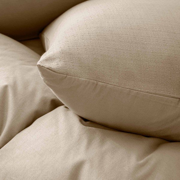 Bawełniana pościel dwuosobowa 3-częściowa w naturalnym kolorze 240x220 cm Clara – douceur d'intérieur-image-2