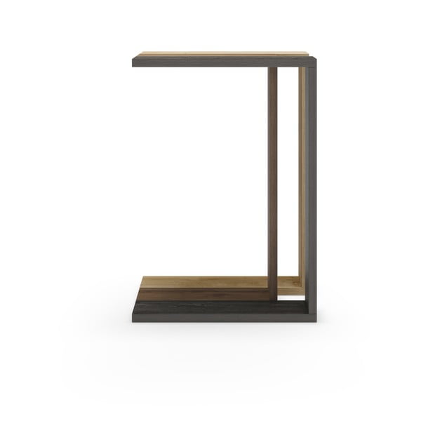 Stolik w dekorze dębu 40x30 cm Macha – Marckeric-image-4