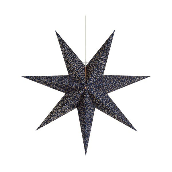 Ciemnoniebieska świąteczna wisząca dekoracja świetlna Baroque – Markslöjd