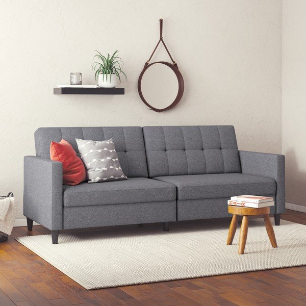 Szara rozkładana sofa 203 cm Hartford – Støraa-image-1