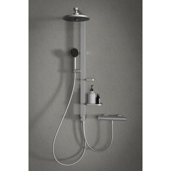 Plastikowa słuchawka prysznicowa w kolorze matowego srebra ALU+ – Ideal Standard-image-2