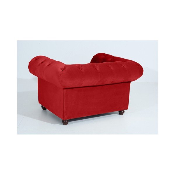 Czerwony fotel Max Winzer Orleans Velvet-image-3