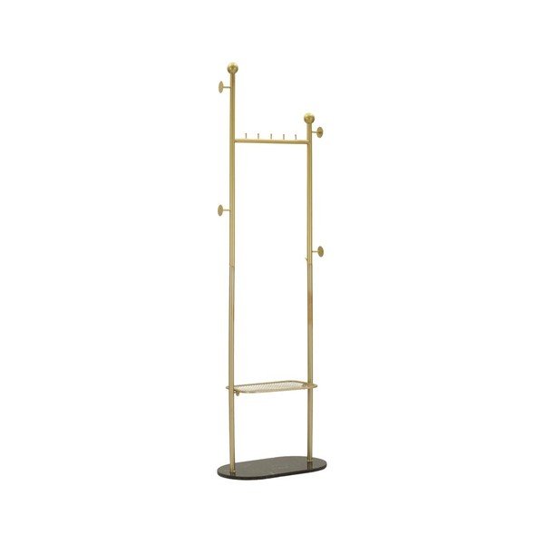 Metalowy wieszak w kolorze złota 48x178 cm Olaf – Mauro Ferretti