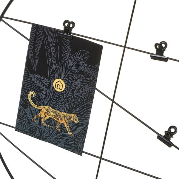 Zestaw 2 czarnych metalowych stojaków na zdjęcia Casa Selección-image-2