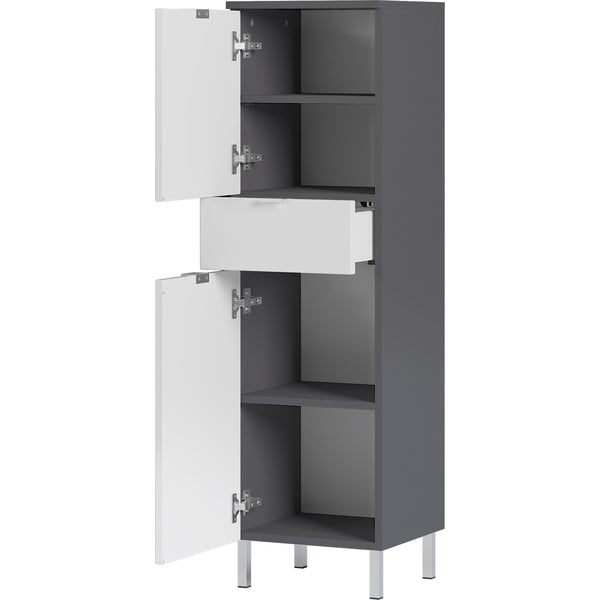 Biało-szara szafka Germania Mauresa, wys. 120 cm-image-2